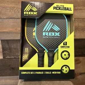 RBX‎ Elite Pickleball Set  NIB Competition Level Qty 2 Paddles 2 Balls Mesh Bag